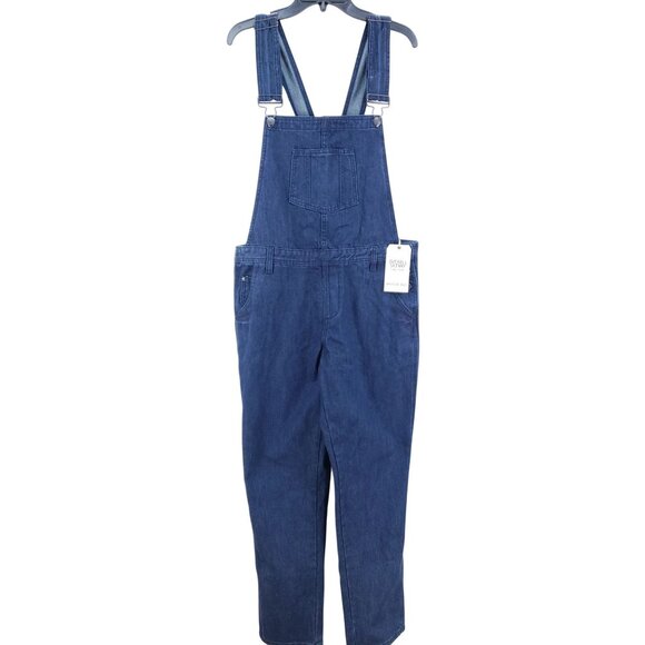 American Bazi Low Rise Skinny Overalls Women's Size Large - Picture 1 of 10